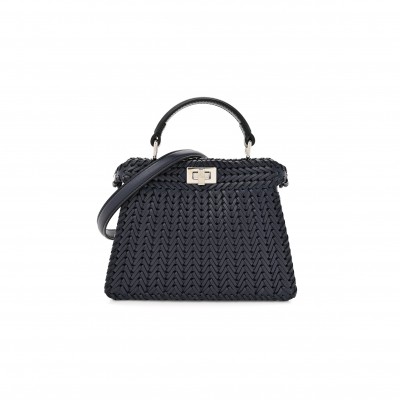 FENDI PEEKABOO ISEEU  BRAIDED LEATHER BAG  (33*25*13cm)